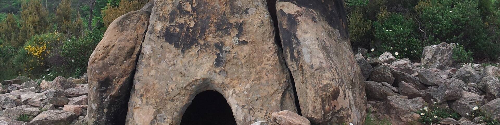 Dolmen of Coste-Rouge on the domain of the Saint-Michel de Grandmont Priory