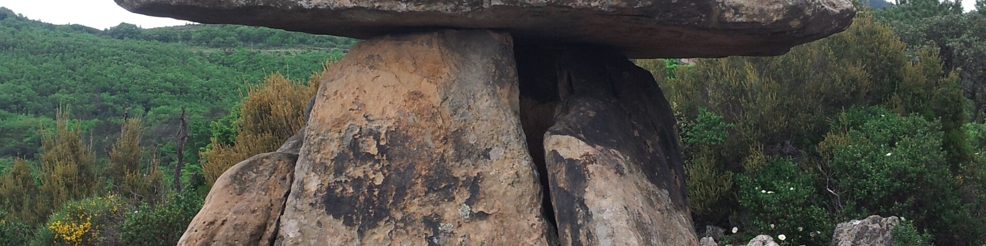 Dolmen of Coste-Rouge on the domain of the Saint-Michel de Grandmont Priory