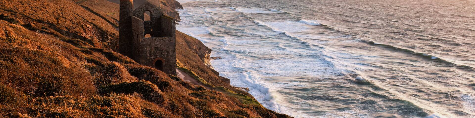 Wheal Coates sunset cornwall uk