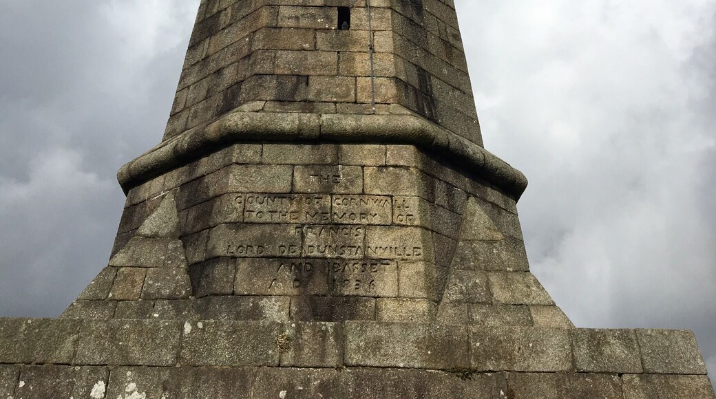 The monument on top of Carn Brea