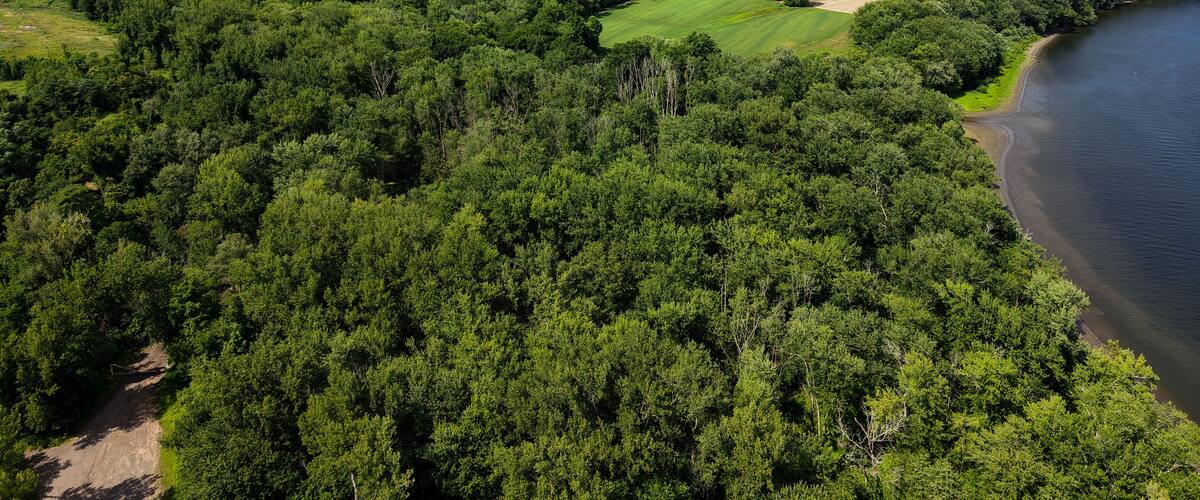 Aerial view of the Historic Meadows in Rocky Hill, Connecticut