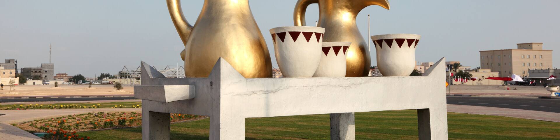 Roundabout monument in Al Khor, Qatar, Middle East