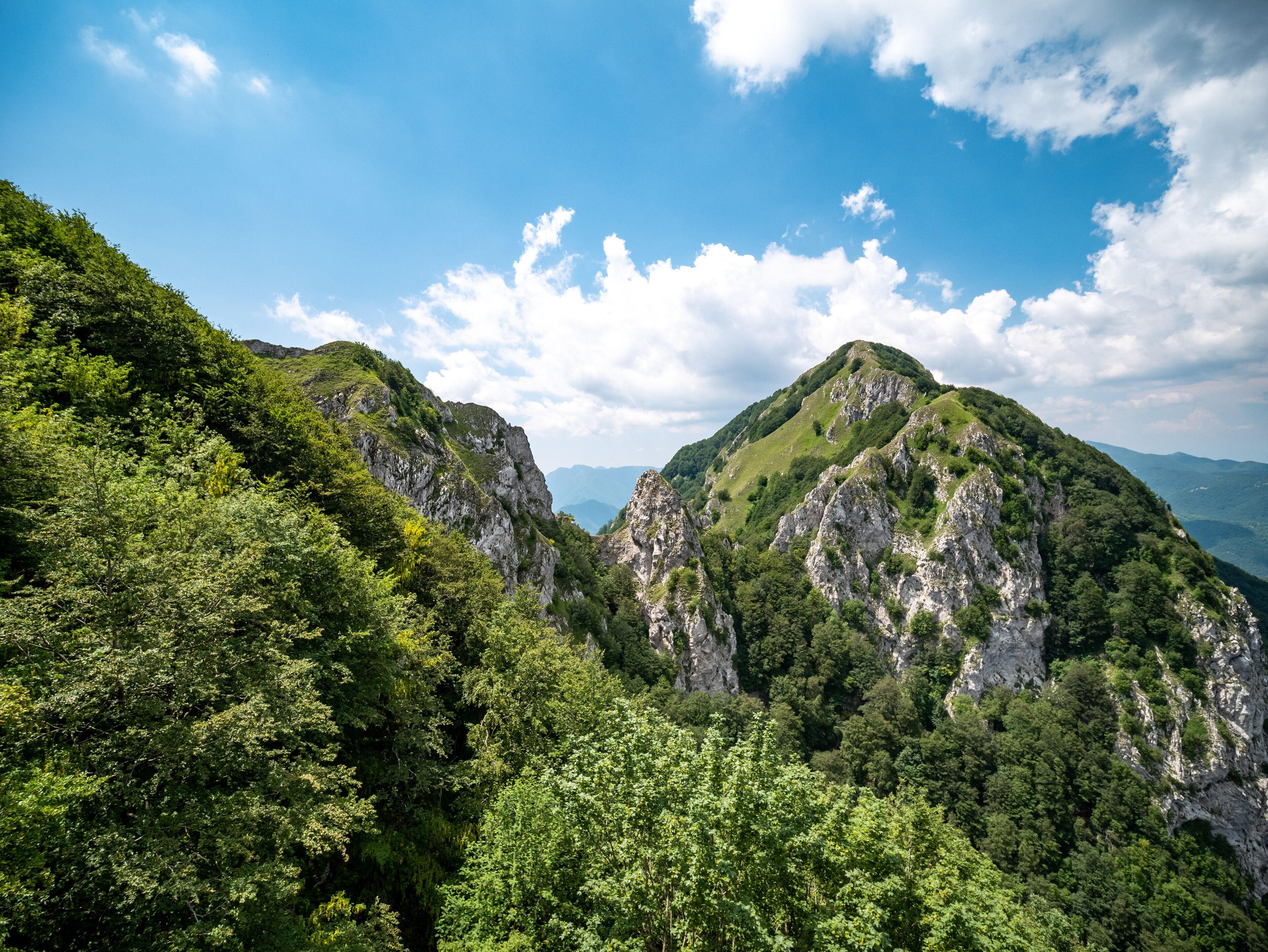 the top of mount Accellica. Picentini Natural Park, Giffoni Valle Piana, Campania, Salerno, Italy