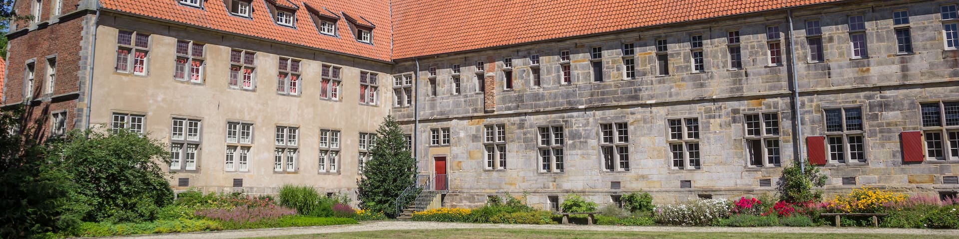 Panorama of the historical Frenswegen monastery in Nordhorn