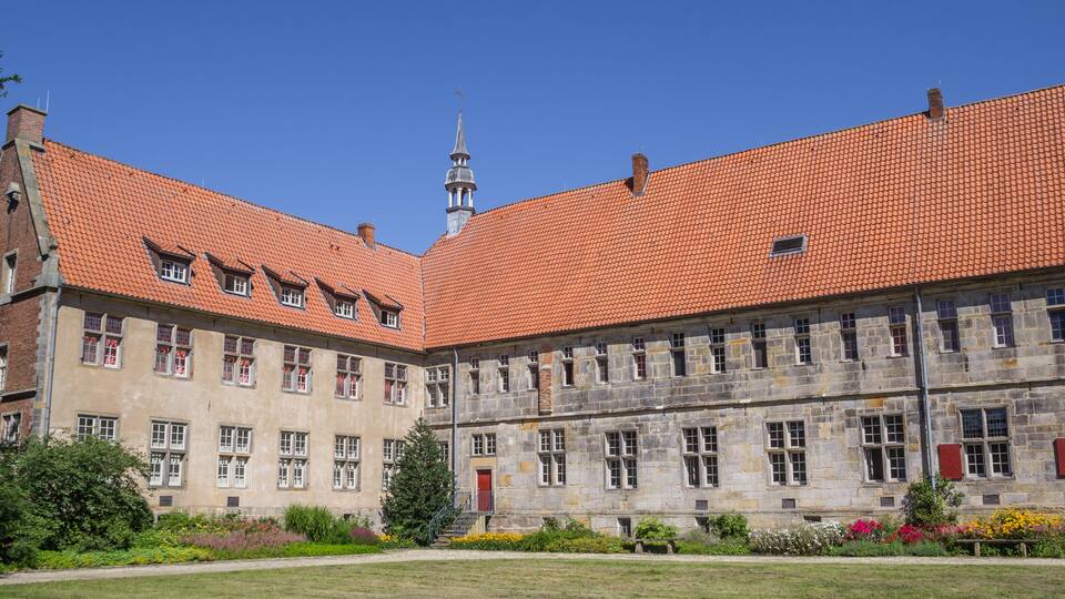 Panorama of the historical Frenswegen monastery in Nordhorn