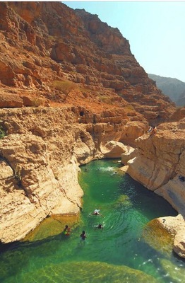 Wadi Ash Shab, is one of the most spectacular wadis in Oman.
