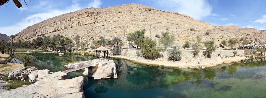 Sultanate of Oman, Wadi Bani Khalid, Oasis
