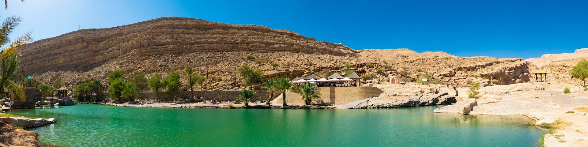 Sultanat Oman, Sharqiya Region, Muqal, Wadi Bani Khalid, Süsswassersee