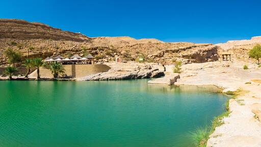 Sultanat Oman, Sharqiya Region, Muqal, Wadi Bani Khalid, Süsswassersee