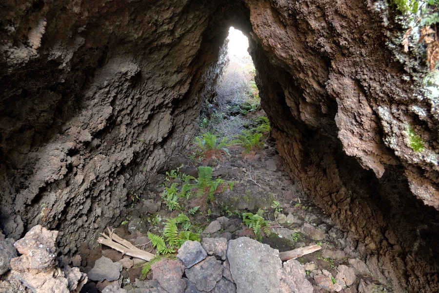 Lava Tube In Etna Park, Sicily
