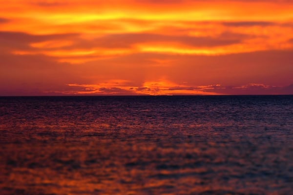 Sunset over the Pacific