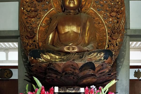 The Amida Golden Buddha @ Byodo-in Temple, O’ahu, Hawaii, USA (Sep 2016).