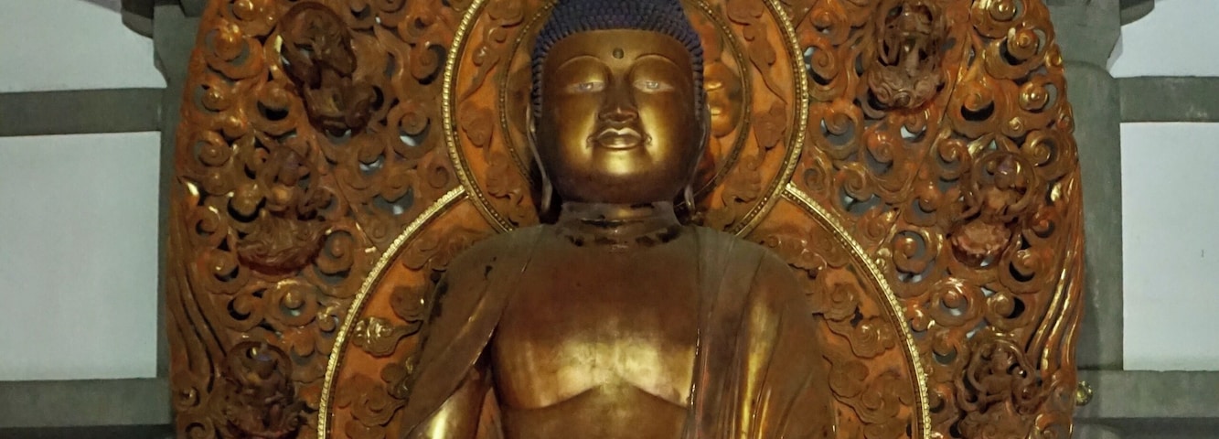 The Amida Golden Buddha @ Byodo-in Temple, O’ahu, Hawaii, USA (Sep 2016).