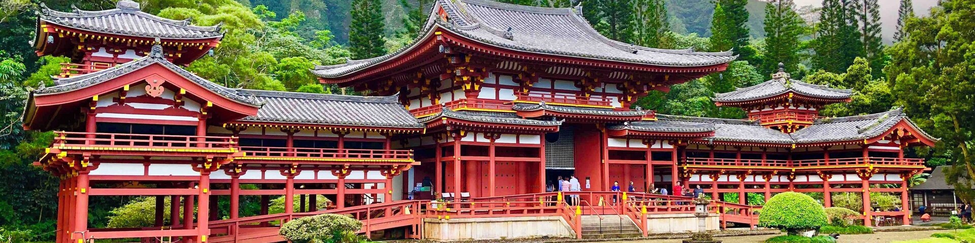 Secluded far from the roads view is a hidden temple.