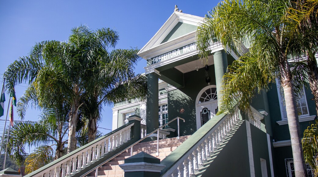 Historic public building of the city hall of Campo Alegre, SC, Santa Catarina Brazil Brasil