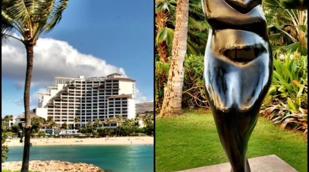 Marriott's Ko Olina Beach Club. Not so Shabby. Rooms and villas are spacious with fabulous views. This statue is located in a garden path area that is worth exploring. Walking distance access to sister property JW Marriott Ihilani Resort & Spa and the Ko Olina Golf Club and Marina.