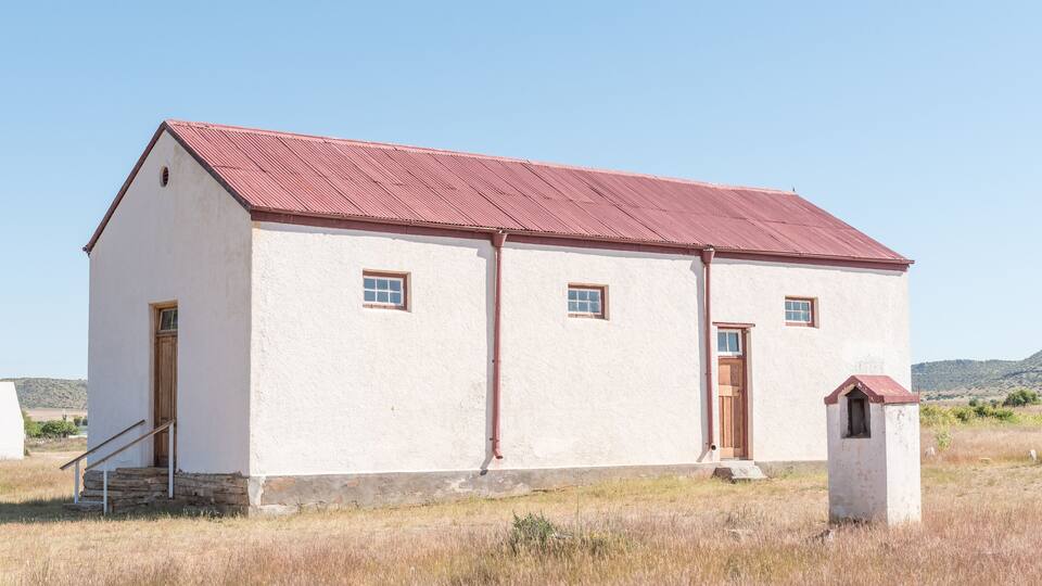 Church building converted into a school in Waterkloof near Philippolis