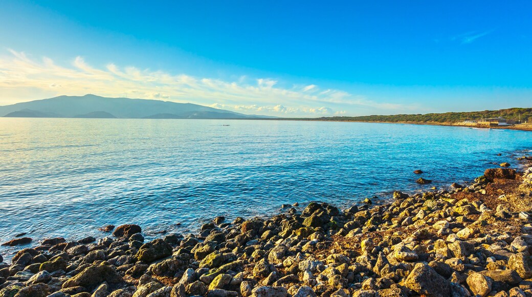 Ansedonia bay beach in Argentario, Tuscany, Italy