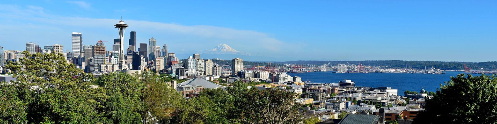 Panoramic View of Seattle Skyline Panorama