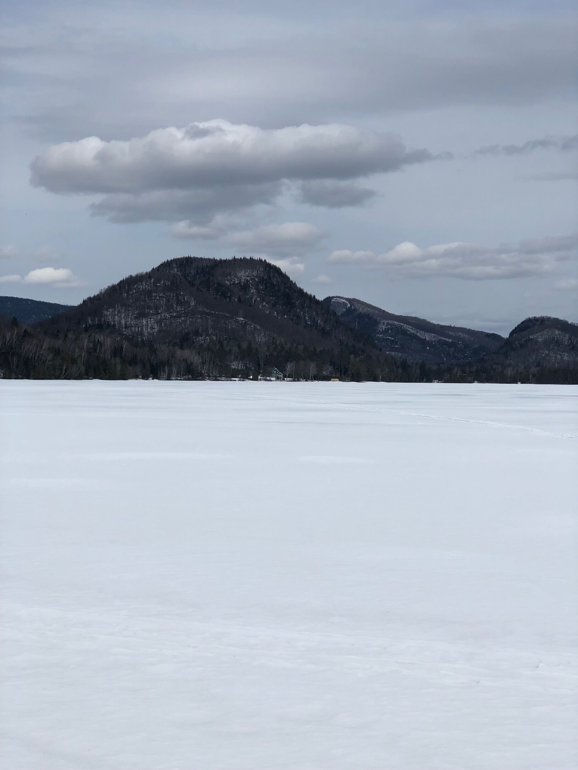 Beautiful view before we ice fish  