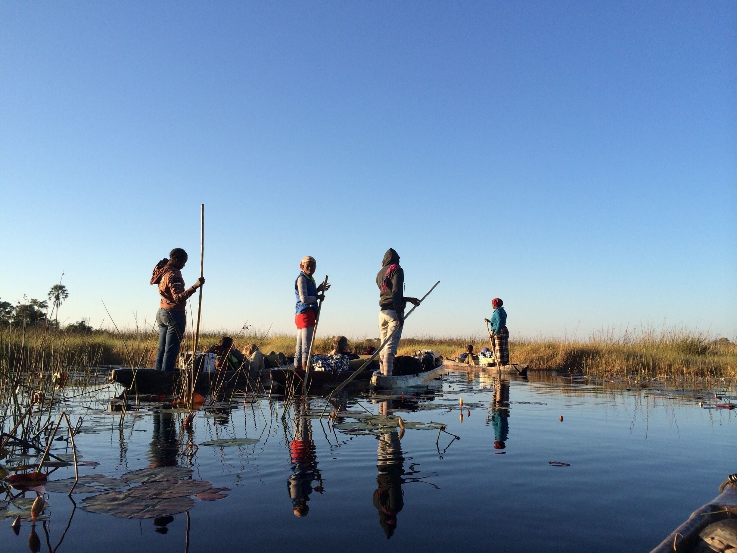 My favorite place anywhere in the world I've been! Peace & Tranquility in the middle of nowhere surrounded by African bush and the potential for visits from wildlife. The locals were great! Beautiful Botswana!