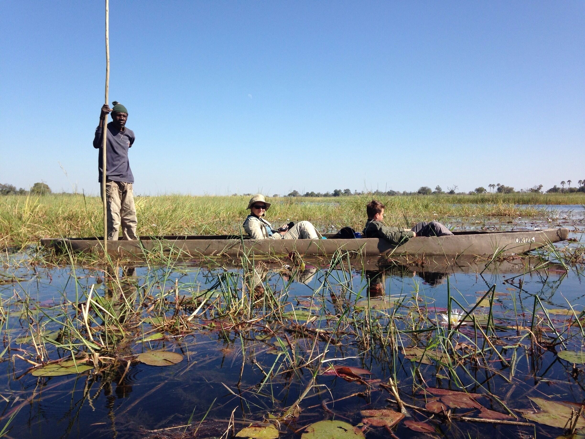 Mokoro trip is like flying over the river in a baloon. #botswana #moremi #waterlust