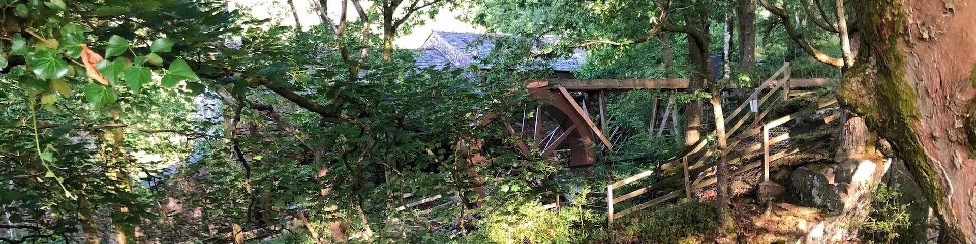 Eskdale walks from Eskdale campsite. A great place to pitch your tent. We took a 3km walk from the campsite, 1 1/2 hr moderate difficulty with a 20 Minute uphill ascent, through mine ruins and taking in a beautiful Tarn at the top.