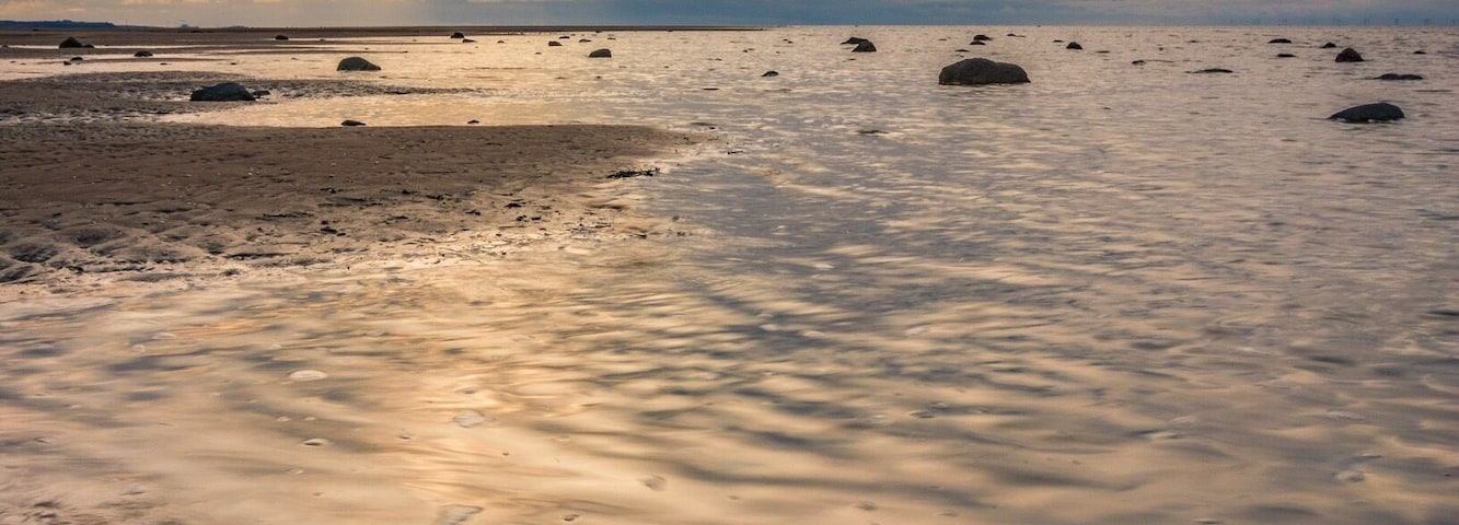 Allonby Golden sunset great place for seascapes