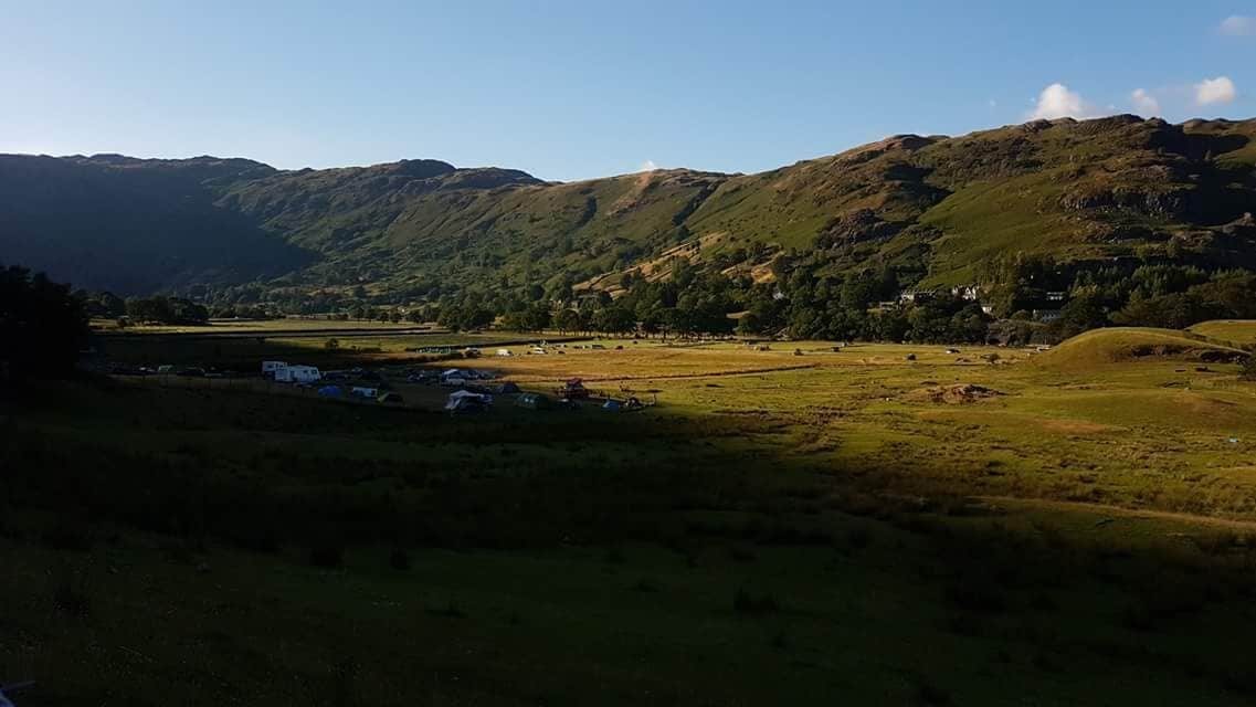 Another beautiful sunset over #baysbrownfarm #campsite #sunset #mountains #camping #chaplestile #ambleside #greatlangdale #lakedistrict #uk