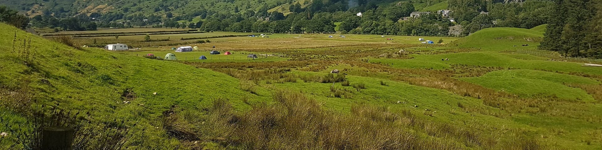 A view over Baysbrown Campsite #camping #mountains #lakedistrict #cumbria #uk #chapelstile