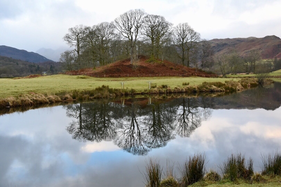 Another reflective shot from our New Year’s Day walk 😊 #reflections #reflection #lakedistrictuk