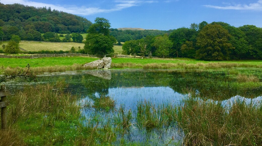 Many paths, tracks and paths from this village