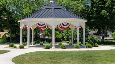 The gazebo at Wooster Green in Bowling Green, Ohio. BG Community park.