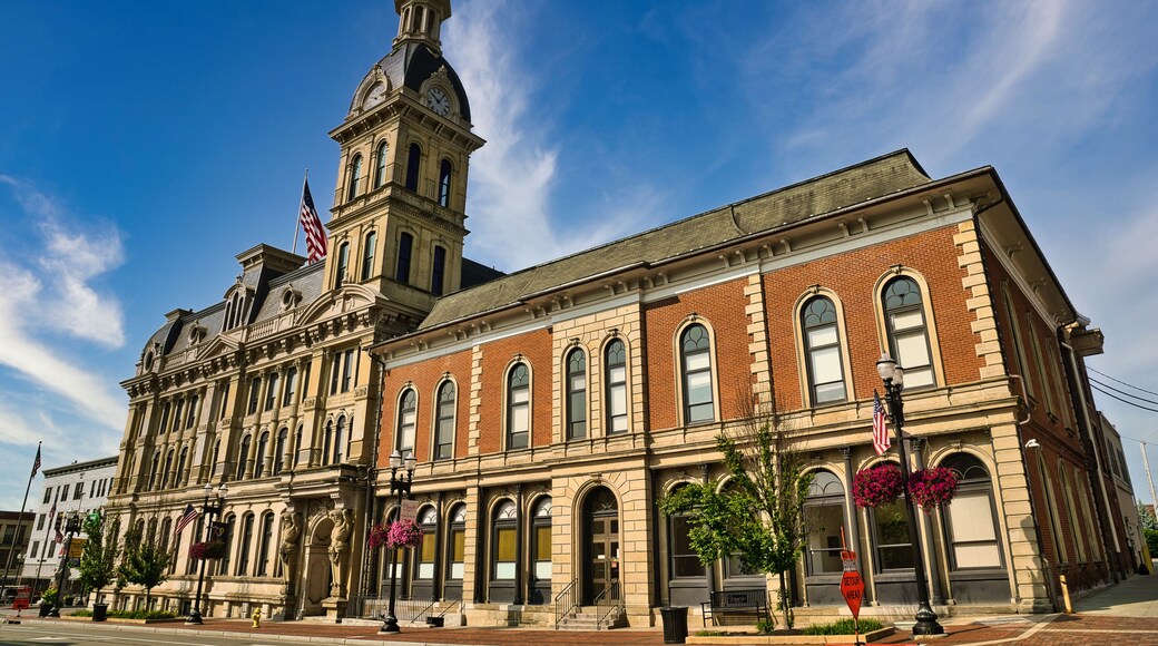 The Wayne County Courthouse in Wooster, Ohio. USA 2025