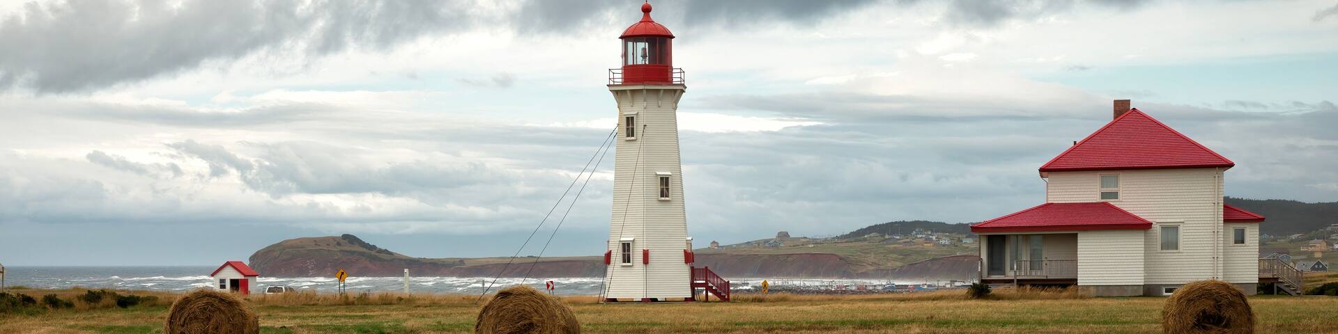 Havre Aubert Lighthouse or Amherst island lighthouse in Magdalen island