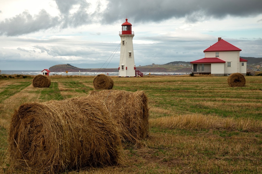 Havre Aubert Lighthouse or Amherst island lighthouse in Magdalen island