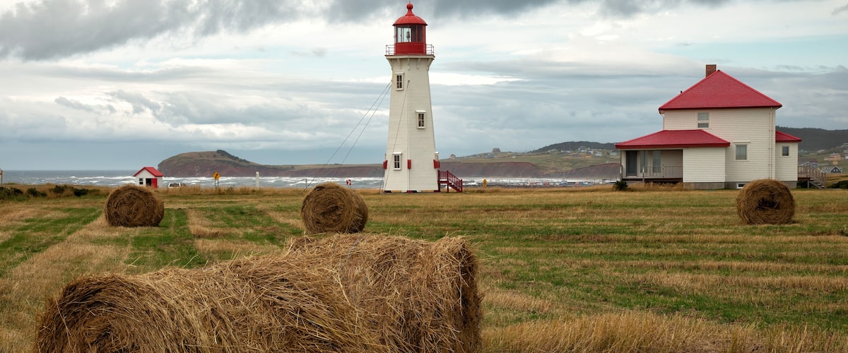 Havre Aubert Lighthouse or Amherst island lighthouse in Magdalen island