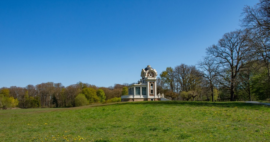 Royal Lodge of the hippodrome of Groenendaal in the Sonian Forest in Hoeilaart, Belgium.