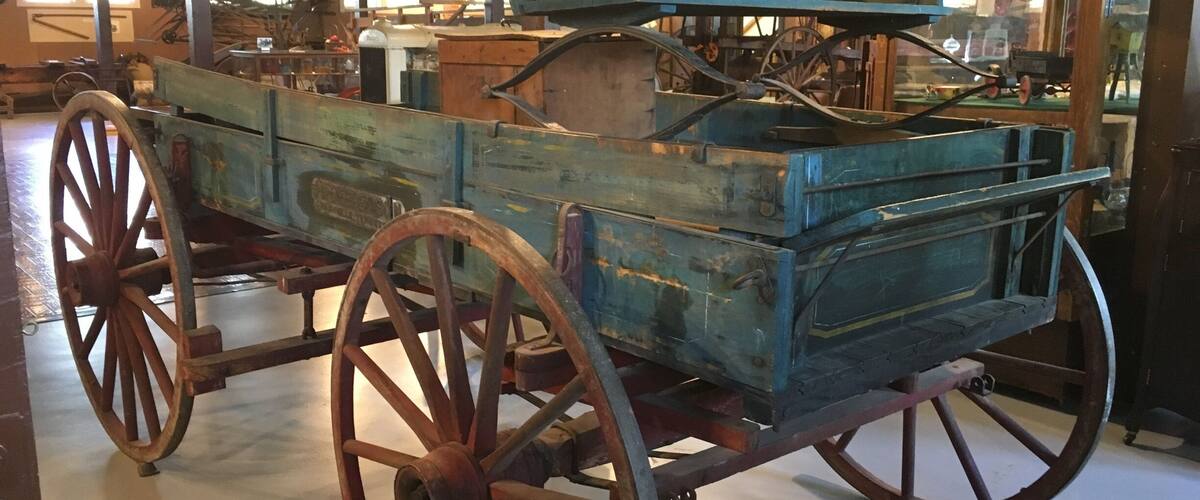 Museum is full of antique farming equipment. Old log homes on the property and Metro police keep their horses next door. Admission is free