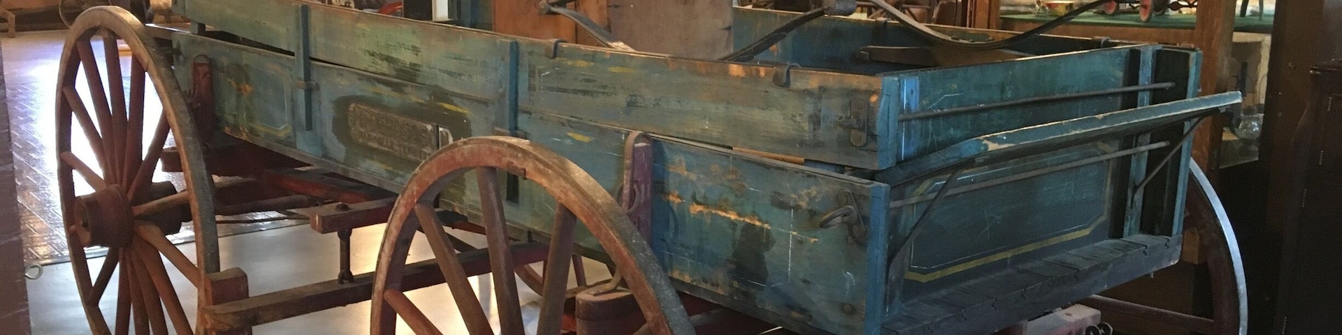 Museum is full of antique farming equipment. Old log homes on the property and Metro police keep their horses next door. Admission is free