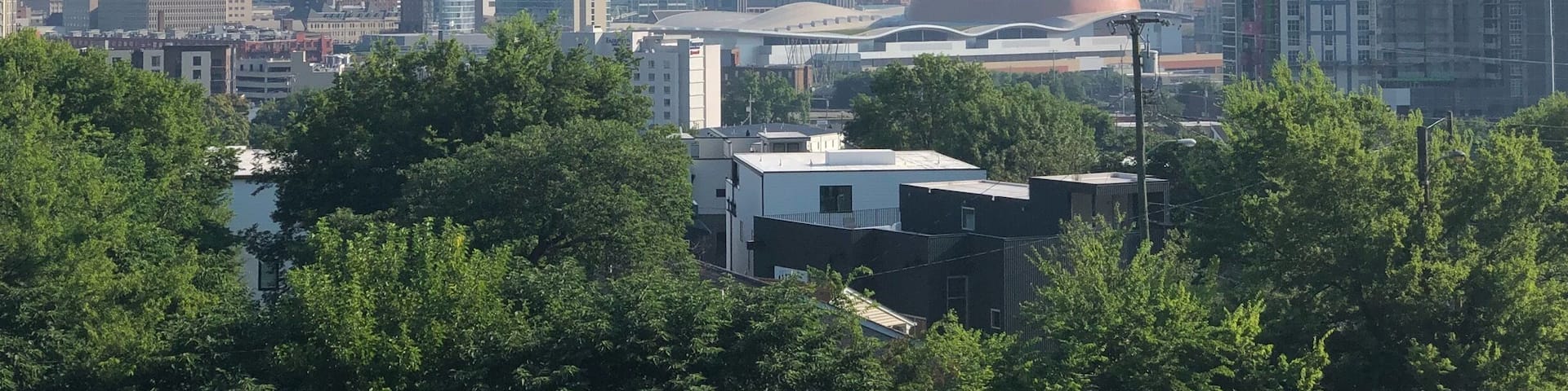 Great view of downtown Nashville.