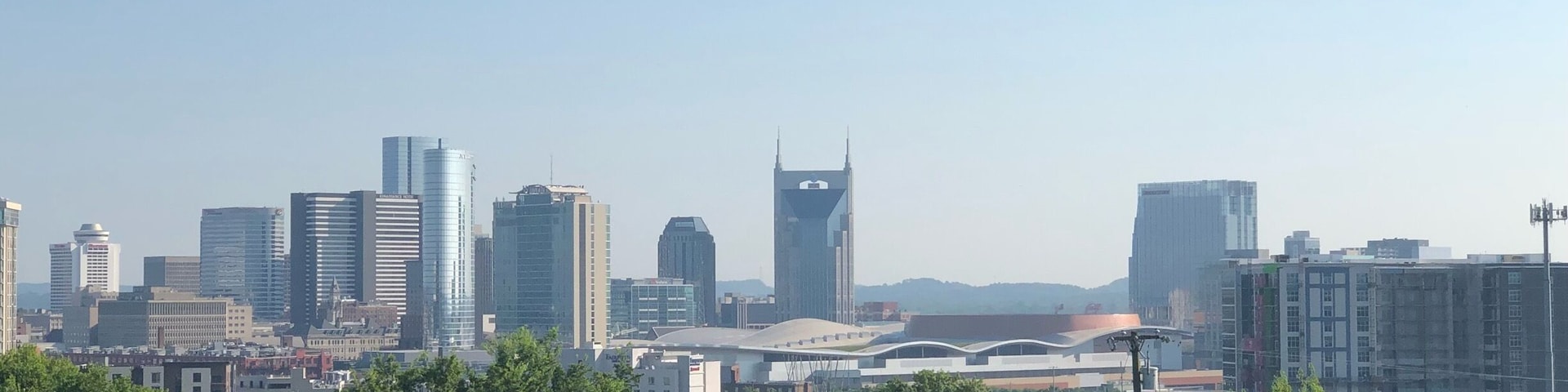 Great view of downtown Nashville.