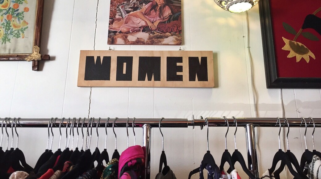 Record store with a little #vintage section.