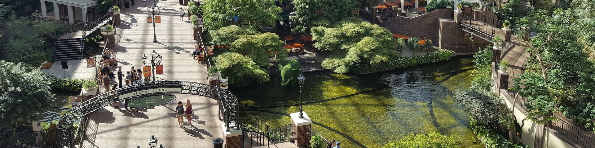 I don't generally go for resorts but this place blew my mind! Three completely different environments under one roof. This one has a river that they actually give boat tours on.