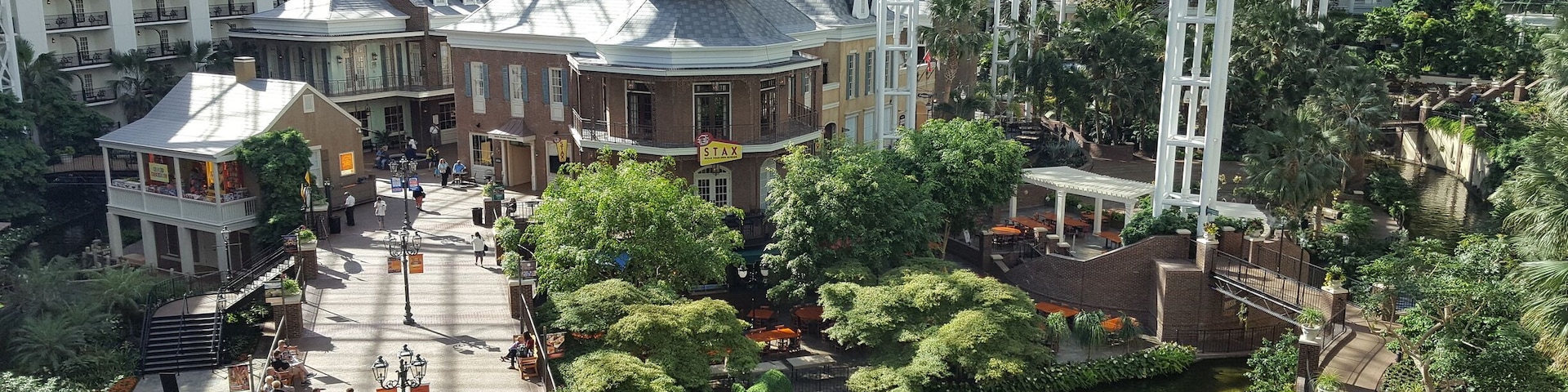 I don't generally go for resorts but this place blew my mind! Three completely different environments under one roof. This one has a river that they actually give boat tours on.