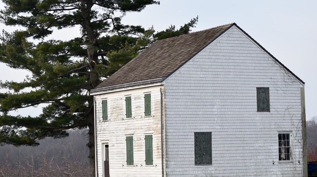 Rhea-Applegate house, one of three witness houses to the Battle Of Monmouth in 1778. It sits in the middle of the apple orchard of Battleview Orchards (great stop for produce, pies, and pick your own seasonal fruits). Most visitors don't know it's history. Orchards still run by the Applegate family.