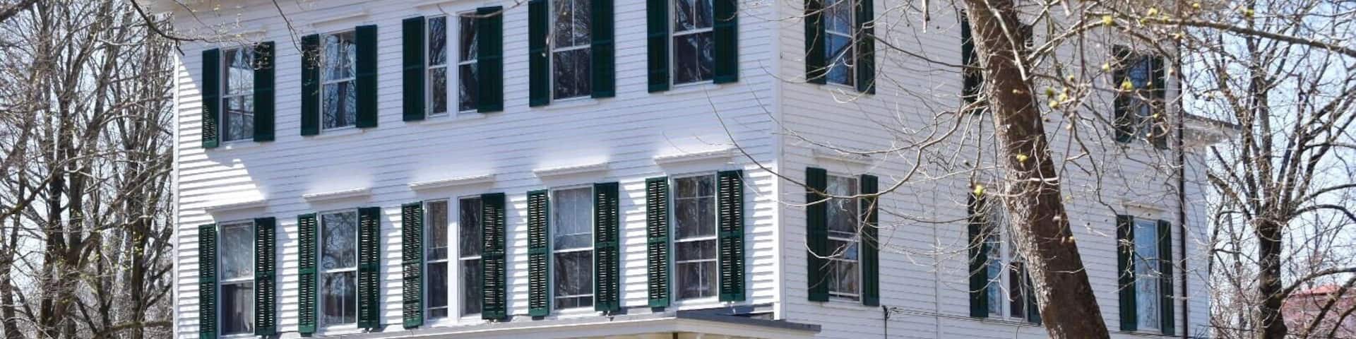 Cobb House circa 1870. Impressive house now used for Park staff. Easy place to park your car & hike into the Park or enjoy a picnic lunch.
