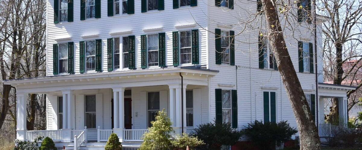Cobb House circa 1870. Impressive house now used for Park staff. Easy place to park your car & hike into the Park or enjoy a picnic lunch.