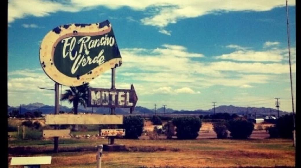 Roadside motel in Blythe, CA off Interstate 10 between Los Angeles and Phoenix.