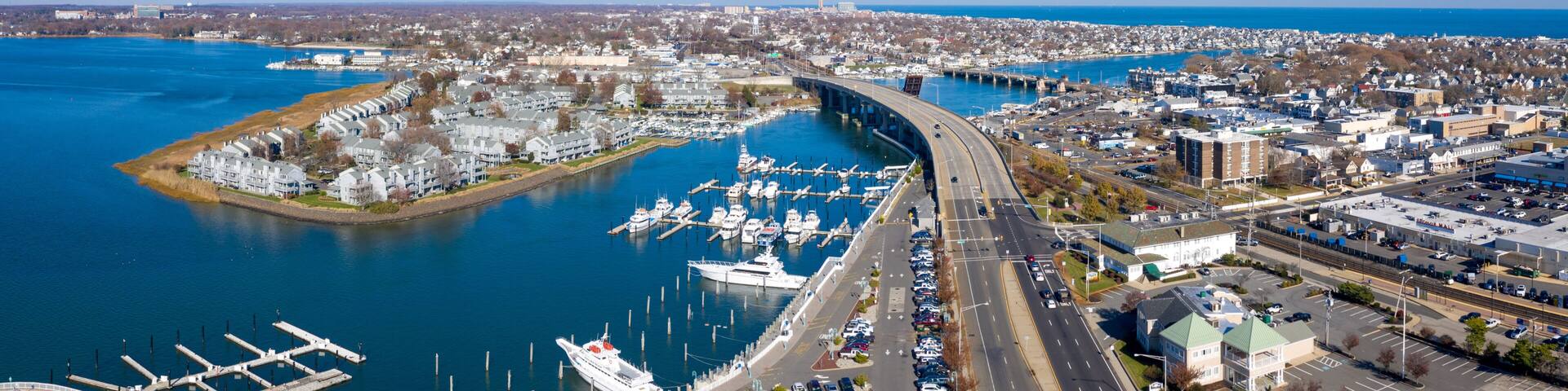 Aerial Drone of Belmar New Jersey